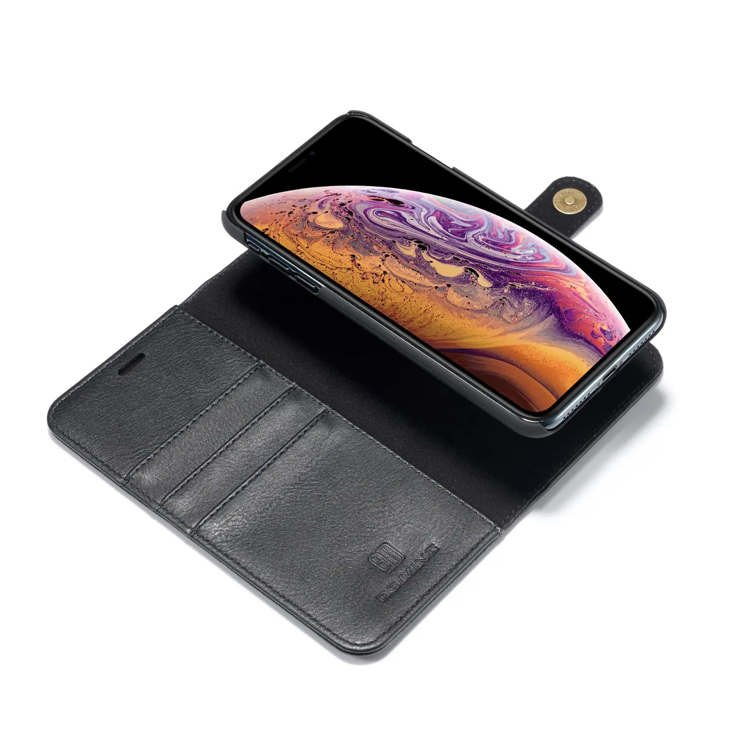 Magnet Wallet iPhone Xs Max Black