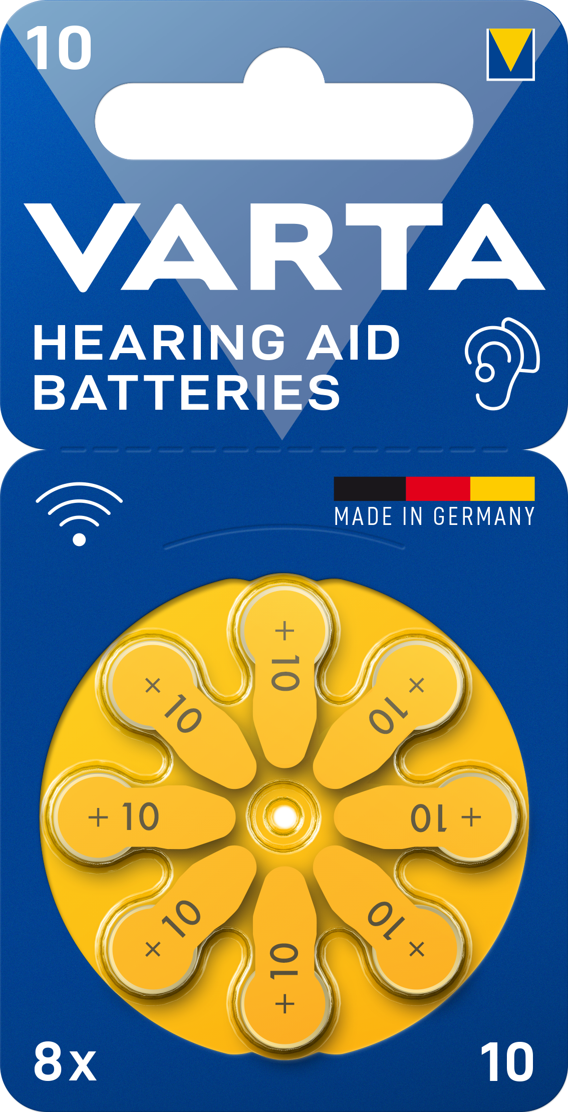 Hörapparatsbatteri 10 PR70 (8-pack)