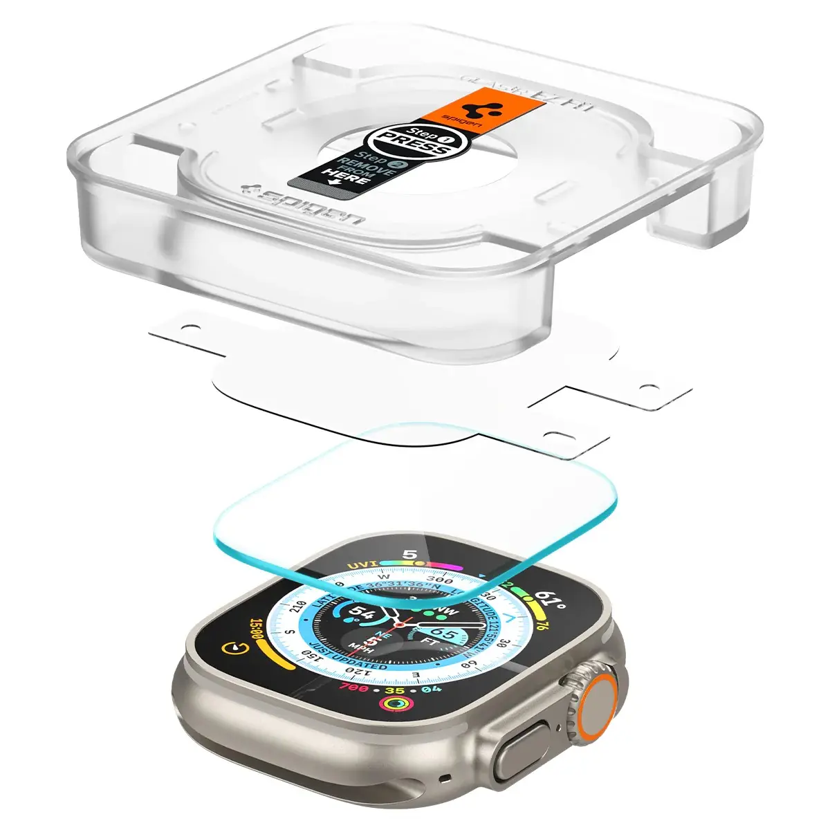 Apple Watch Ultra 49mm 3rd Gen Screen Protector EZ Fit GLAS.tR (2-pack)