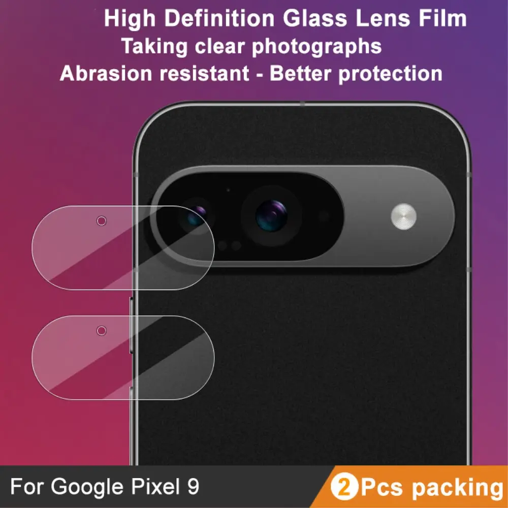 2-pack Härdat Glas Linsskydd Google Pixel 9 Genomskinlig