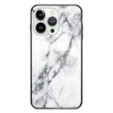 Cover Hærdet Glas iPhone 15 Pro Hvid marmor