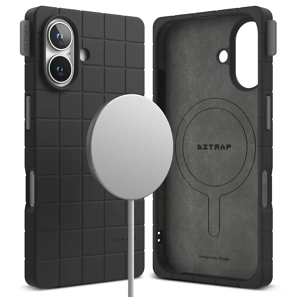 iPhone 16 MagSafe Bitmap silikonecover, Black