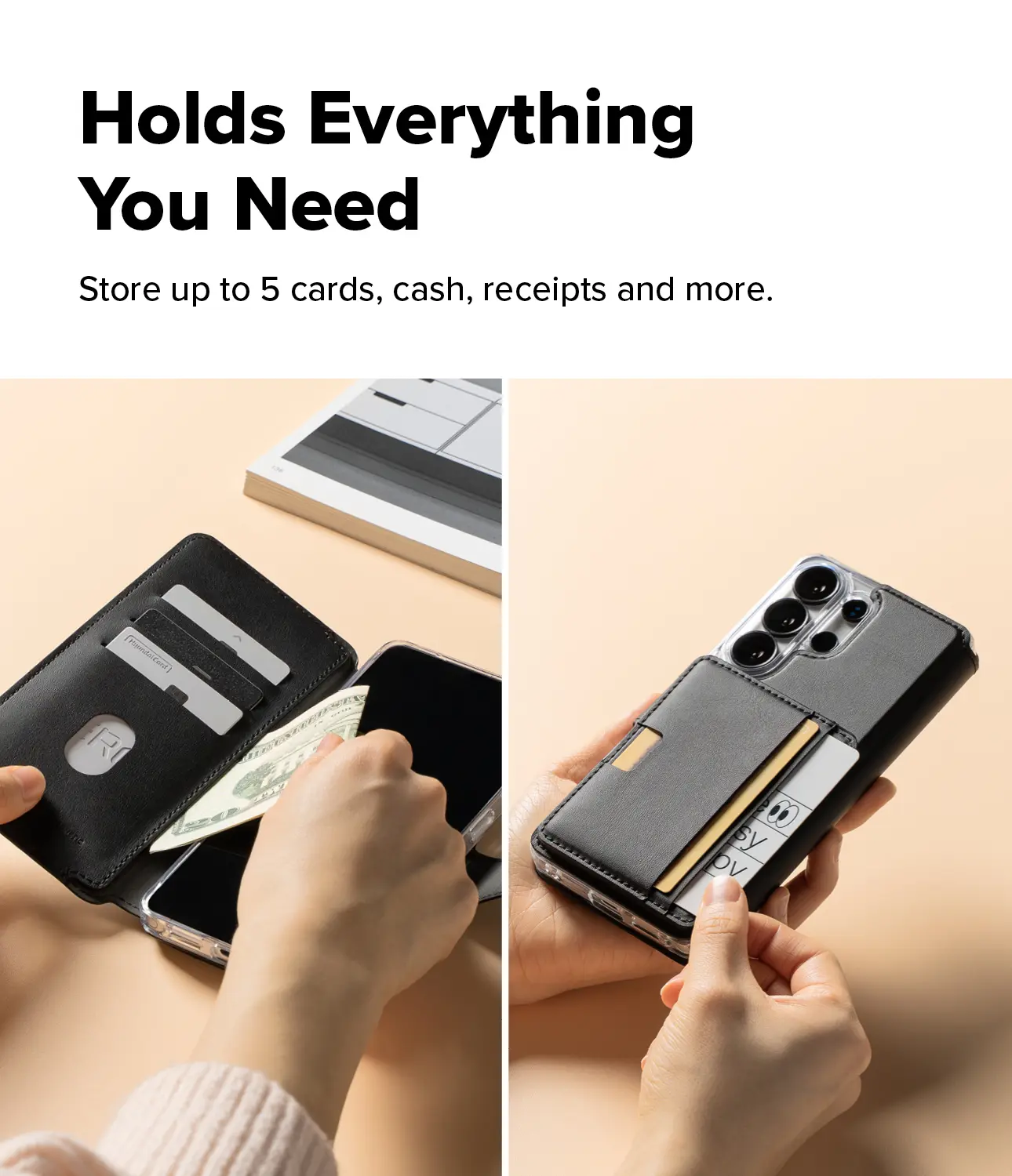 Folio Stand Wallet Magnetic Samsung Galaxy S26 Ultra Svart