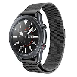 Samsung Galaxy Watch 3 41mm Milanese-ranneke magneettilukolla, Musta
