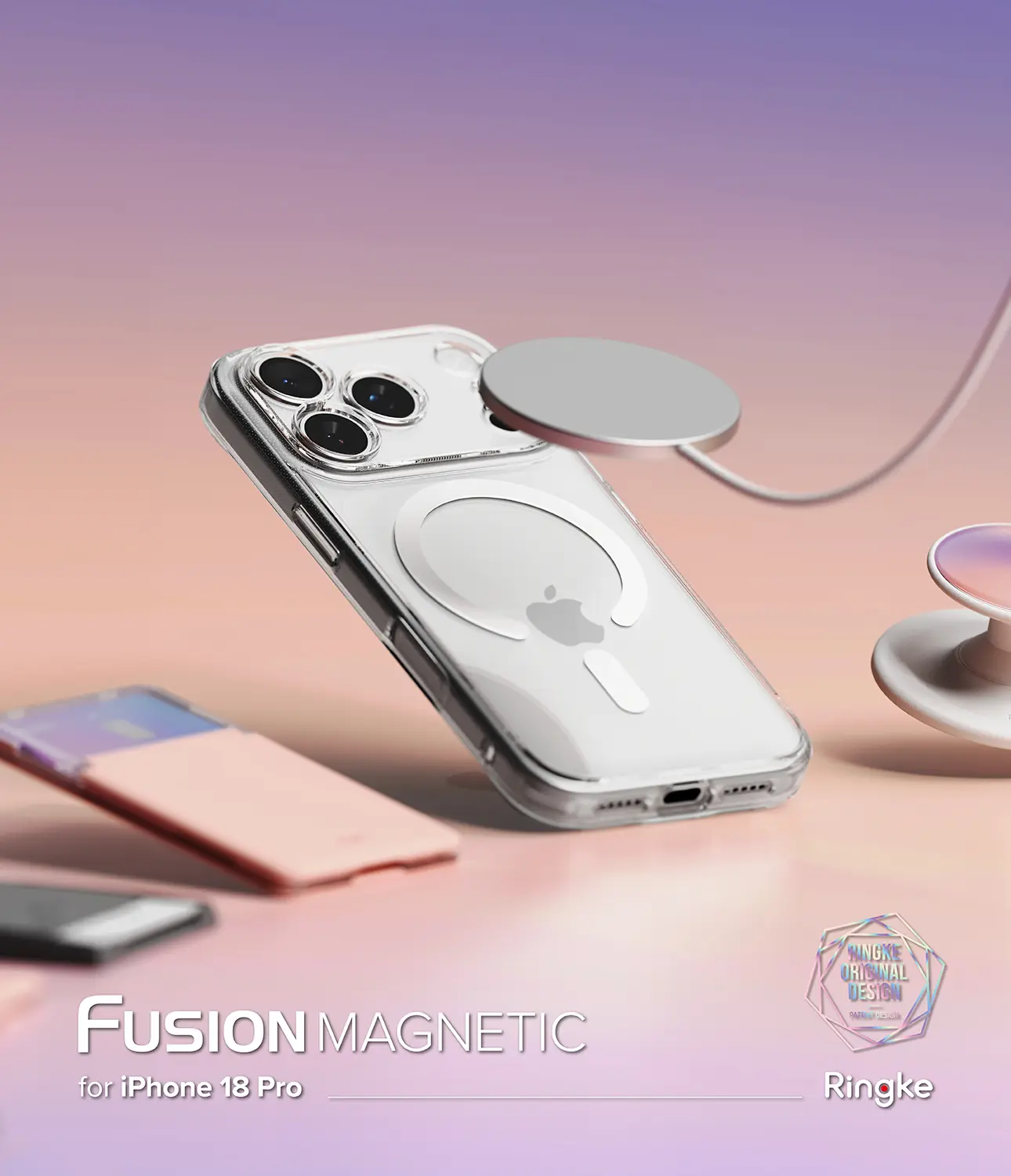 Fusion Magnetic Case iPhone 18 Pro Genomskinlig