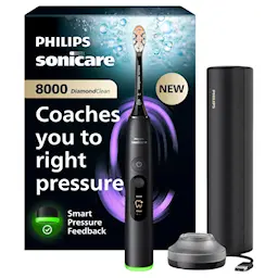 Sonicare DiamondClean 8000 Series Elektrisk Tannbørste HX8410/12, Svart
