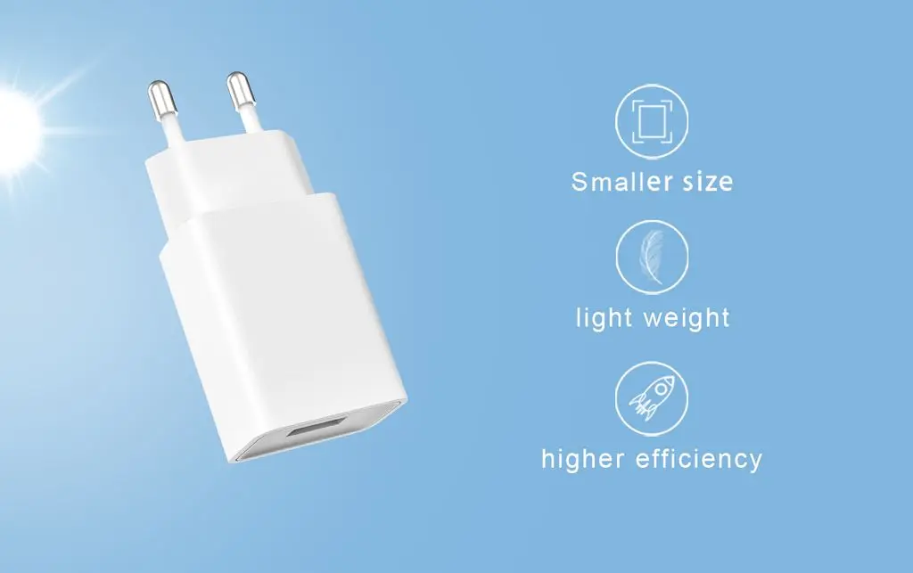Väggladdare USB-A 12W Vit