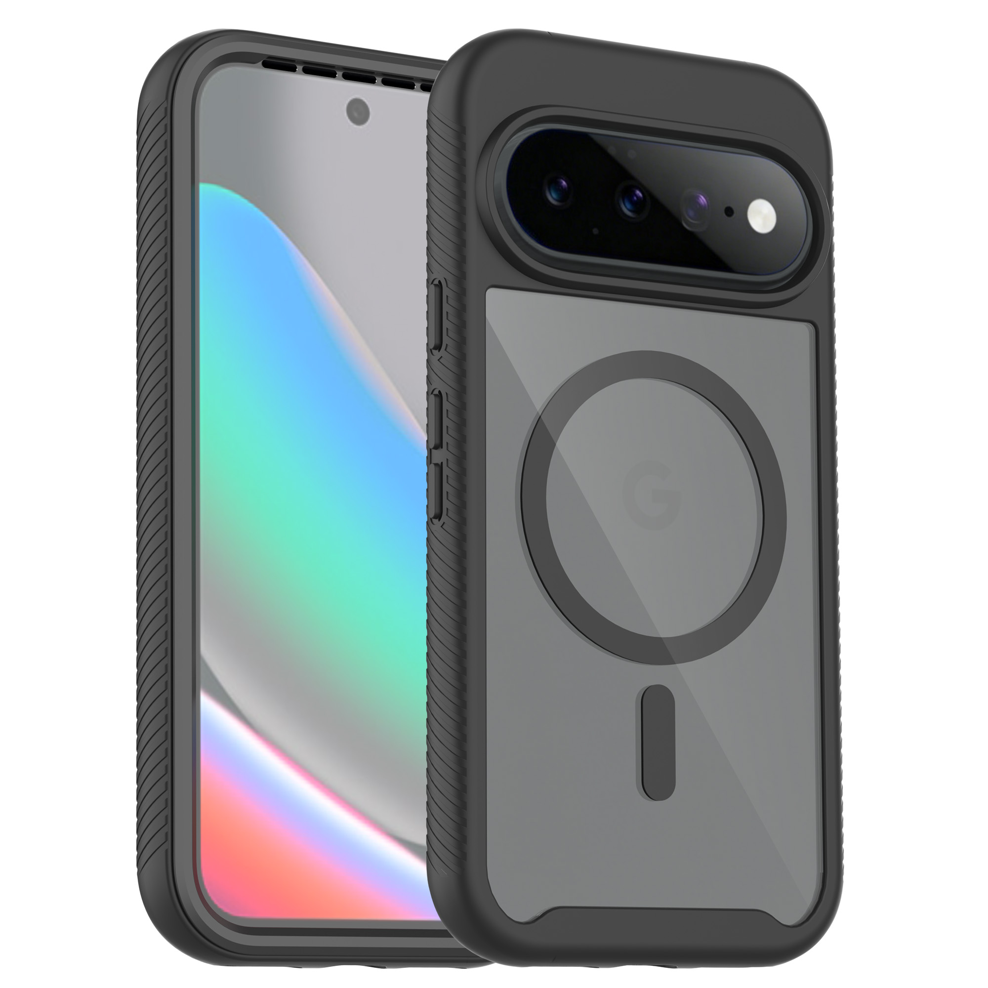 Full Protection Magnetic Case Google Pixel 11 Pro Svart/transparent