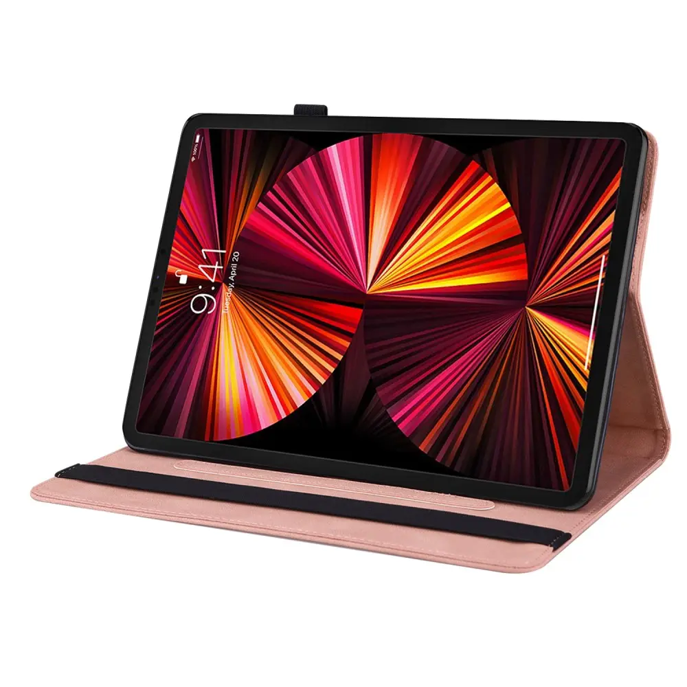 Läderfodral Fjärilar Apple iPad Pro 11 2nd Gen (2020) Rosa