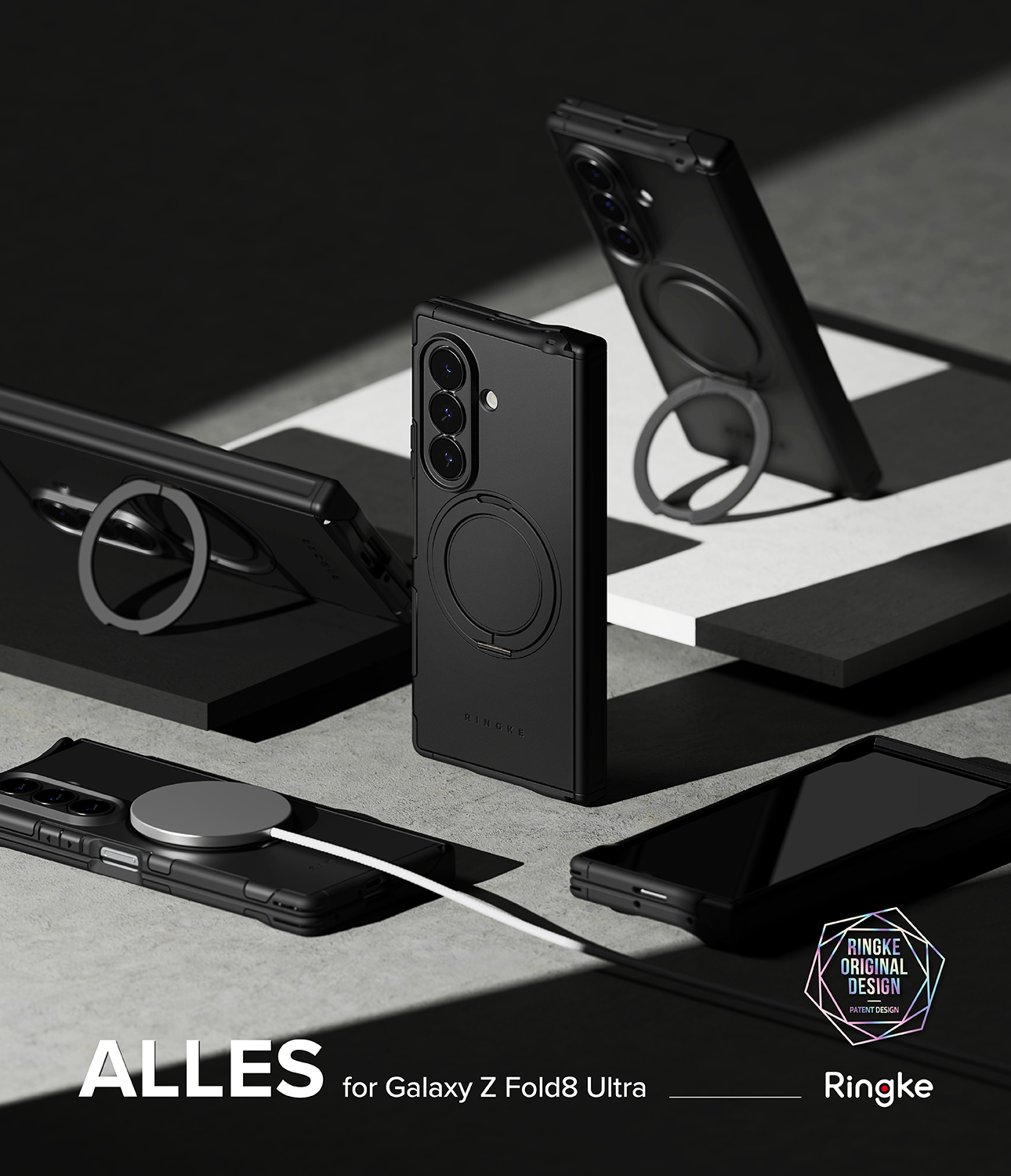 Alles Magnetic Case Samsung Galaxy Z Fold 8 Ultra svart