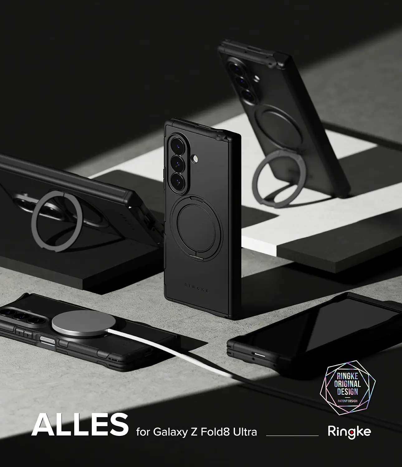 Alles Magnetic Case Samsung Galaxy Z Fold 8 Ultra svart