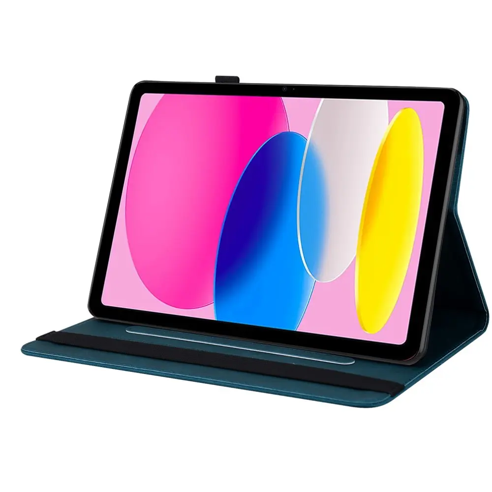 Läderfodral Fjärilar Apple iPad 11 11th Gen (2025) Blå
