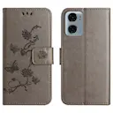 Motorola Moto G05 Mobiletui med sommerfugle, Grå