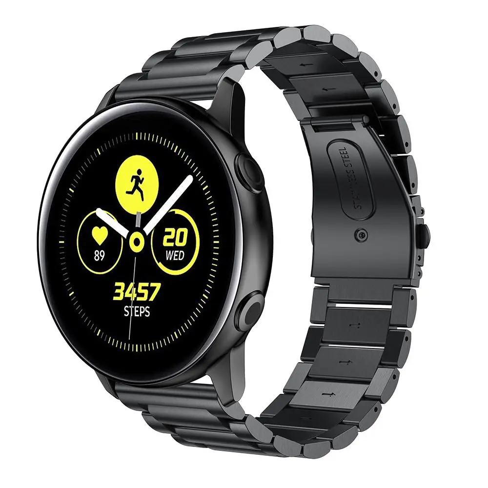 Metalarmbånd Samsung Galaxy Watch Active Sort
