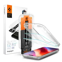 iPhone 18 Pro Max Skærmbeskytter med monteringsramme (2-pak) GLAS.tR EZ Fit Pro HD