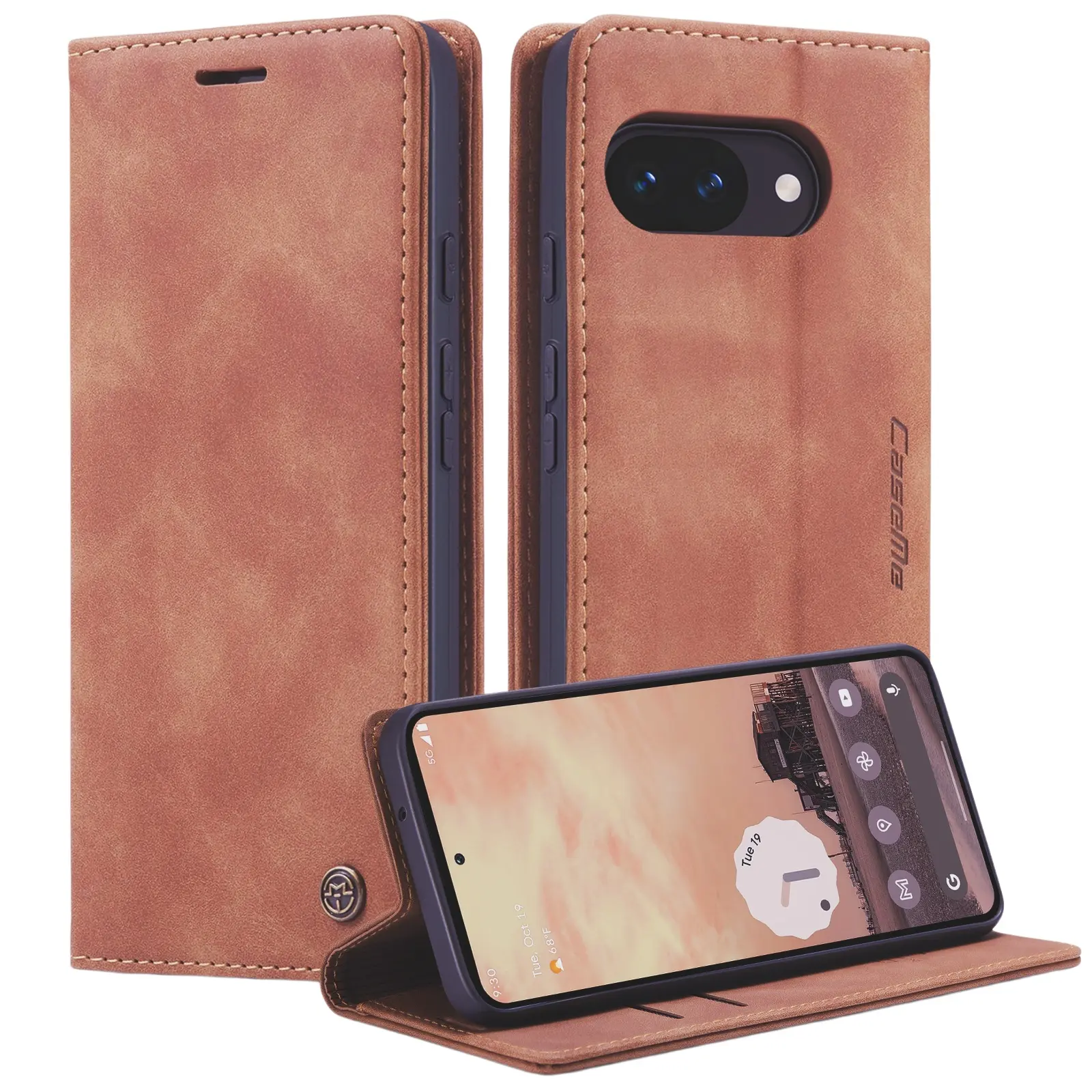 Slim Plånboksfodral Google Pixel 10a Brun