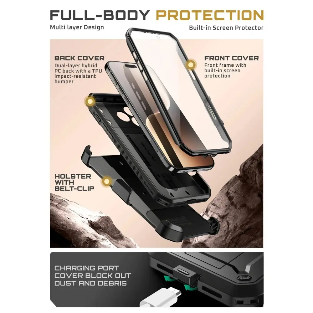 Unicorn Beetle Pro Case iPhone 17 Pro Max Black