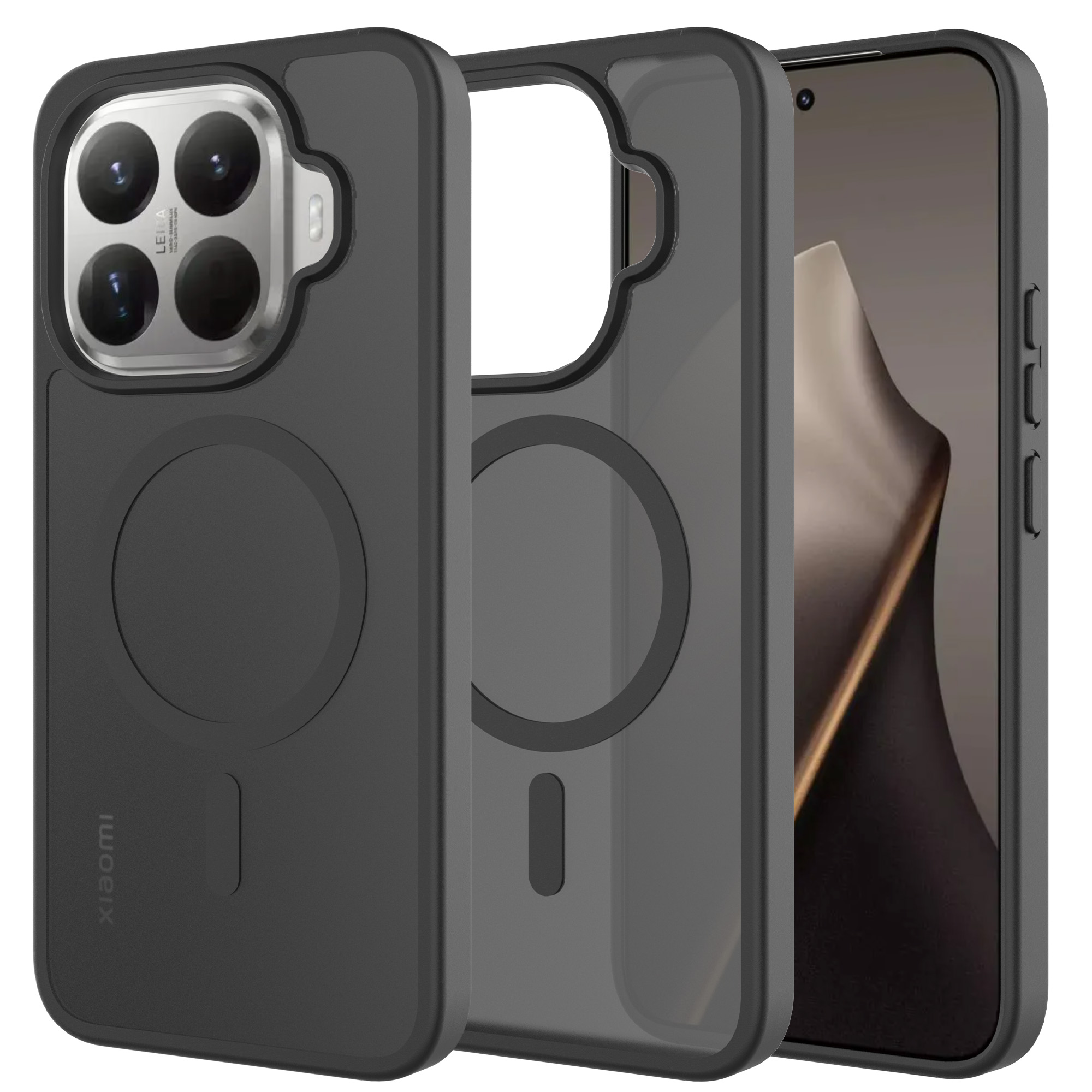 Mobique Magnetic Hybrid Deksel Xiaomi 15T Pro Frosted Black
