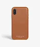 S.C iPhone X/XS Wrapped Egdes Nappa Cognac