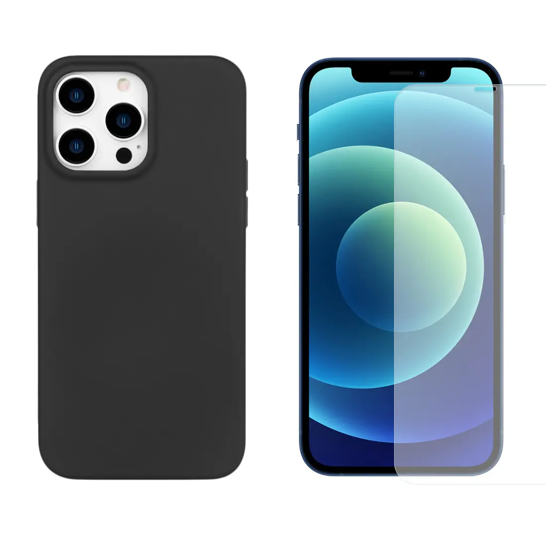 iPhone 14 Pro Kit med TPU-skal och Skärmskydd