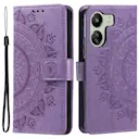 Læderetui Mandala Xiaomi Redmi 13C lila
