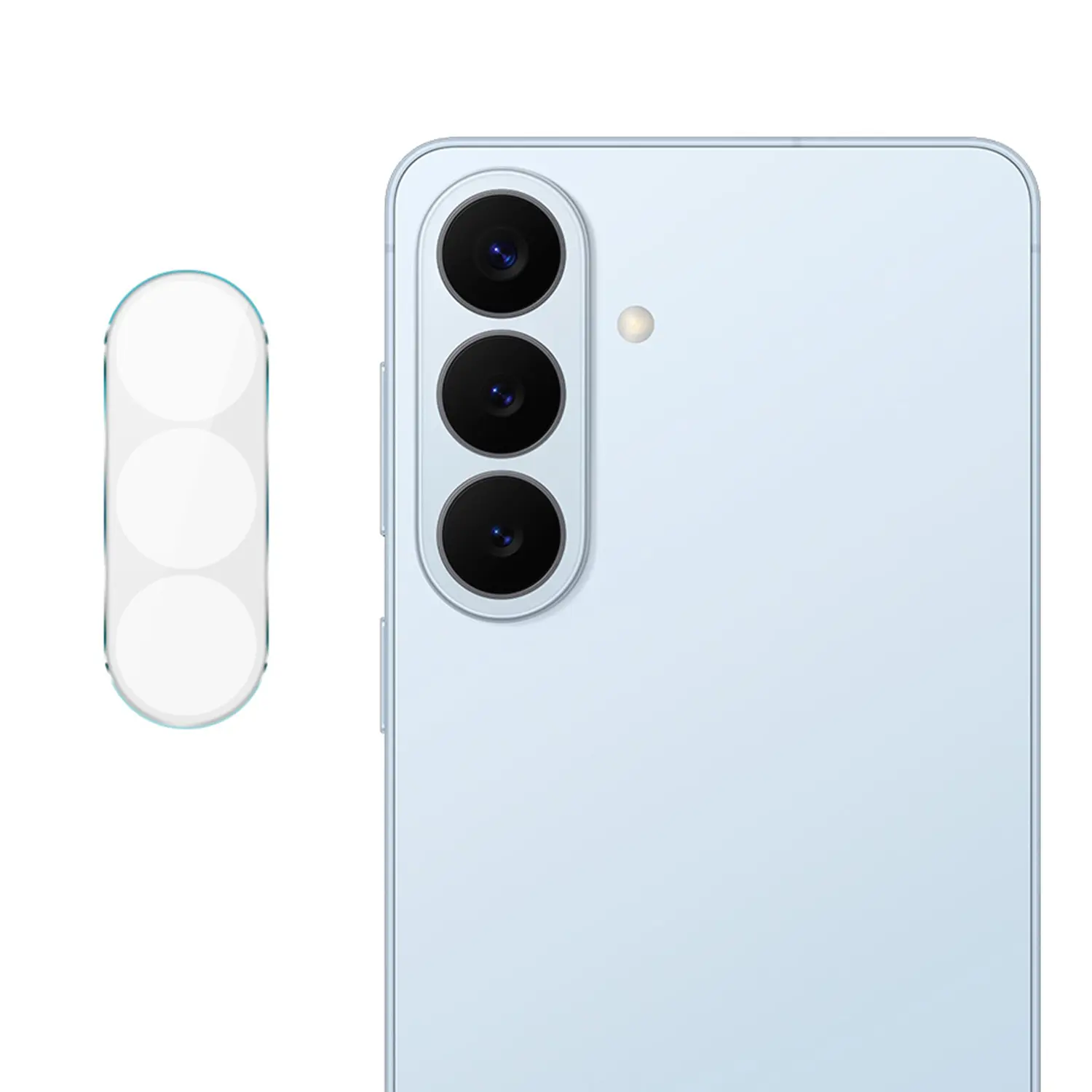 Samsung Galaxy S26 FE Kameraskydd i glas, Genomskinlig