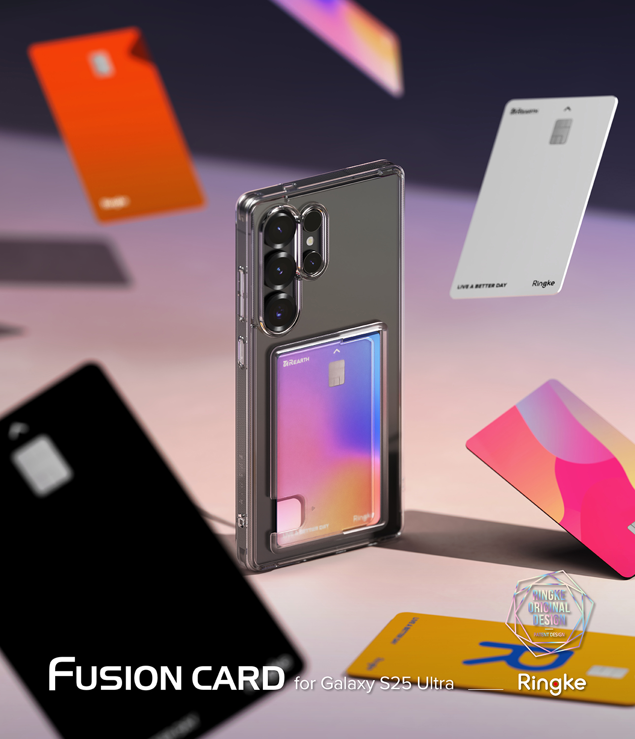 Fusion Card Case Samsung Galaxy S25 Ultra Genomskinlig