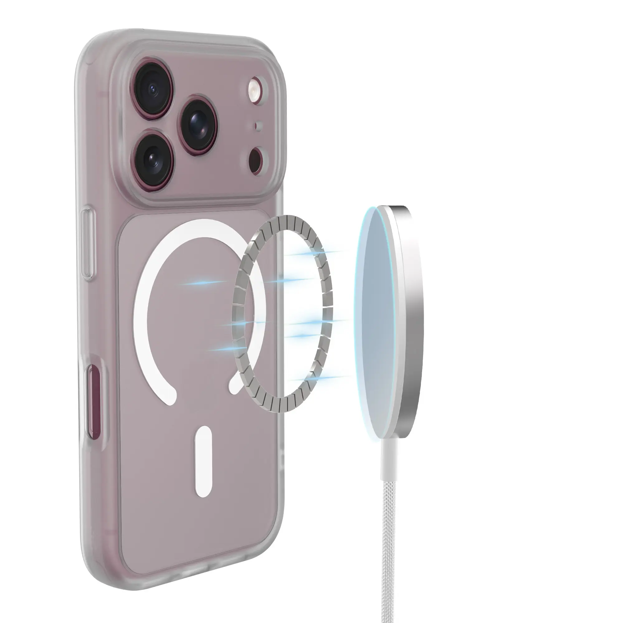 Magnetic Hybrid Skal iPhone 18 Pro Max White