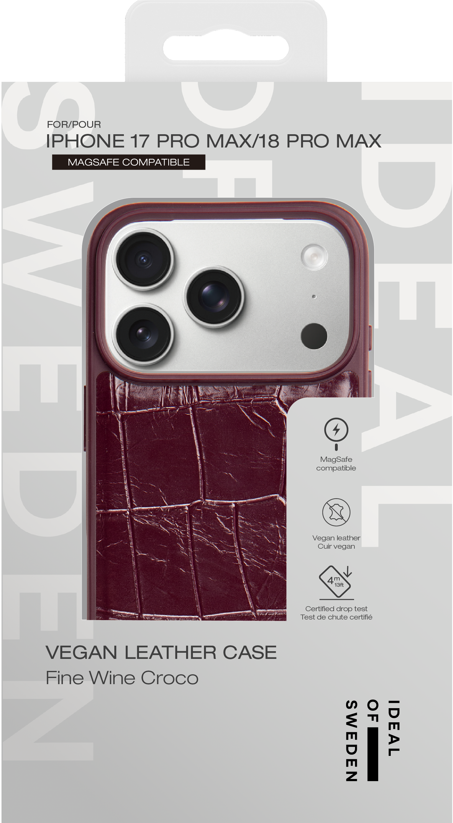 Vegan Leather MagSafe Case iPhone 17 Pro Max 