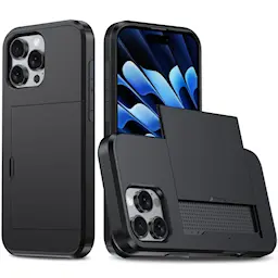 Deksel Kortholder iPhone 16 Pro Max Svart