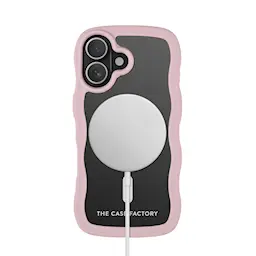 iPhone 16 The Wave Magnetic Case, Lyserød