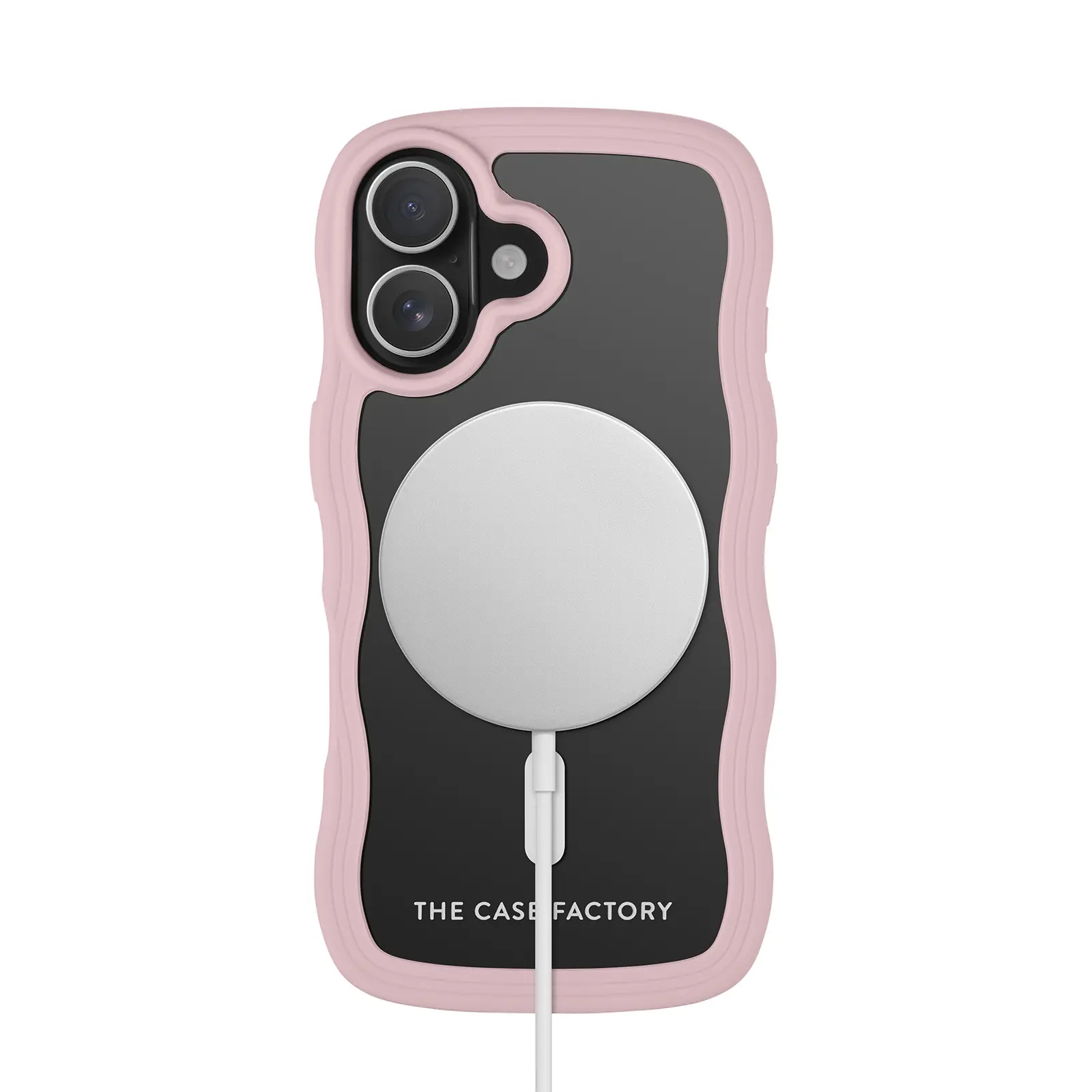 The Wave Mag Case iPhone 16 Lyserød