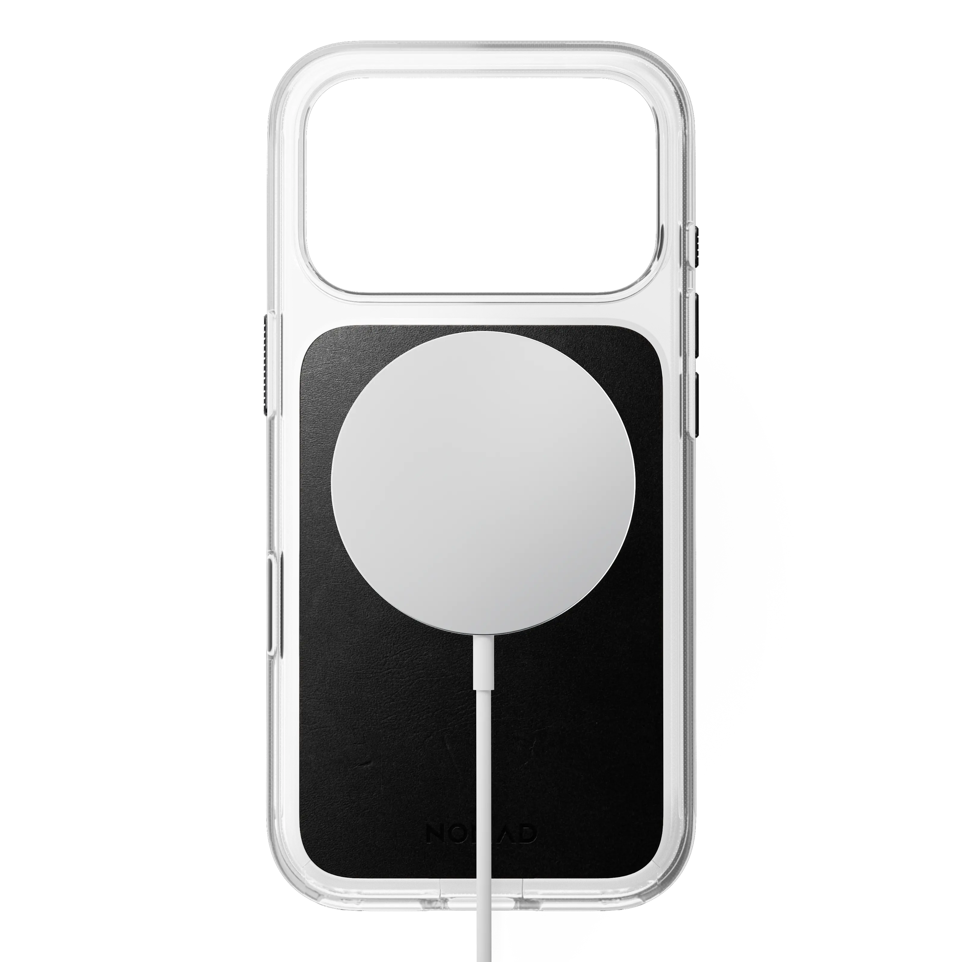 iPhone 18 Pro Clear Leather Case MagSafe Black
