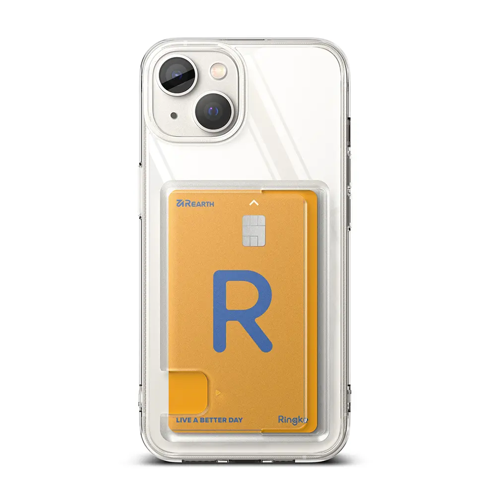 Fusion Card Case iPhone 14 Genomskinlig