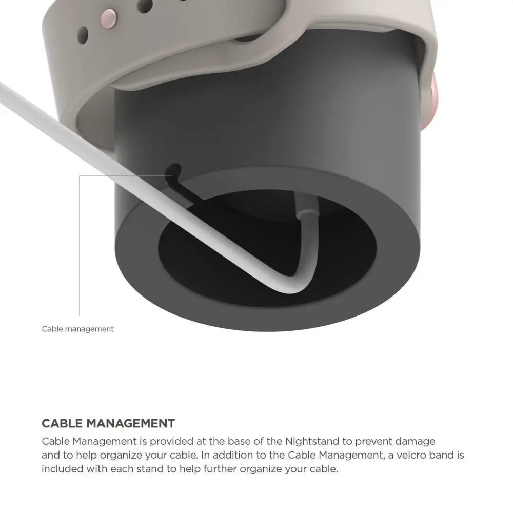 Laddningsställ Apple Watch grå