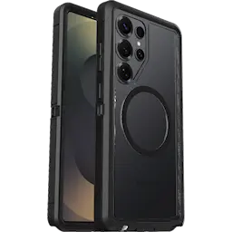 Samsung Galaxy S25 Ultra Defender XT Riktig støtsikkert MagSafe-deksel, Svart/gjennomsiktig