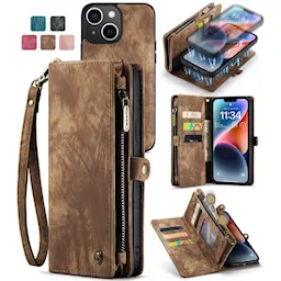 Multi-slot Mobiltaske iPhone 13 Brun