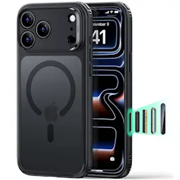 iPhone 18 Pro Classic Hybridcover MagSafe, Frosted Black