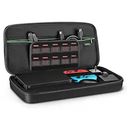 Oppbevaringsveske for Nintendo Switch OLED og tilbehør svart