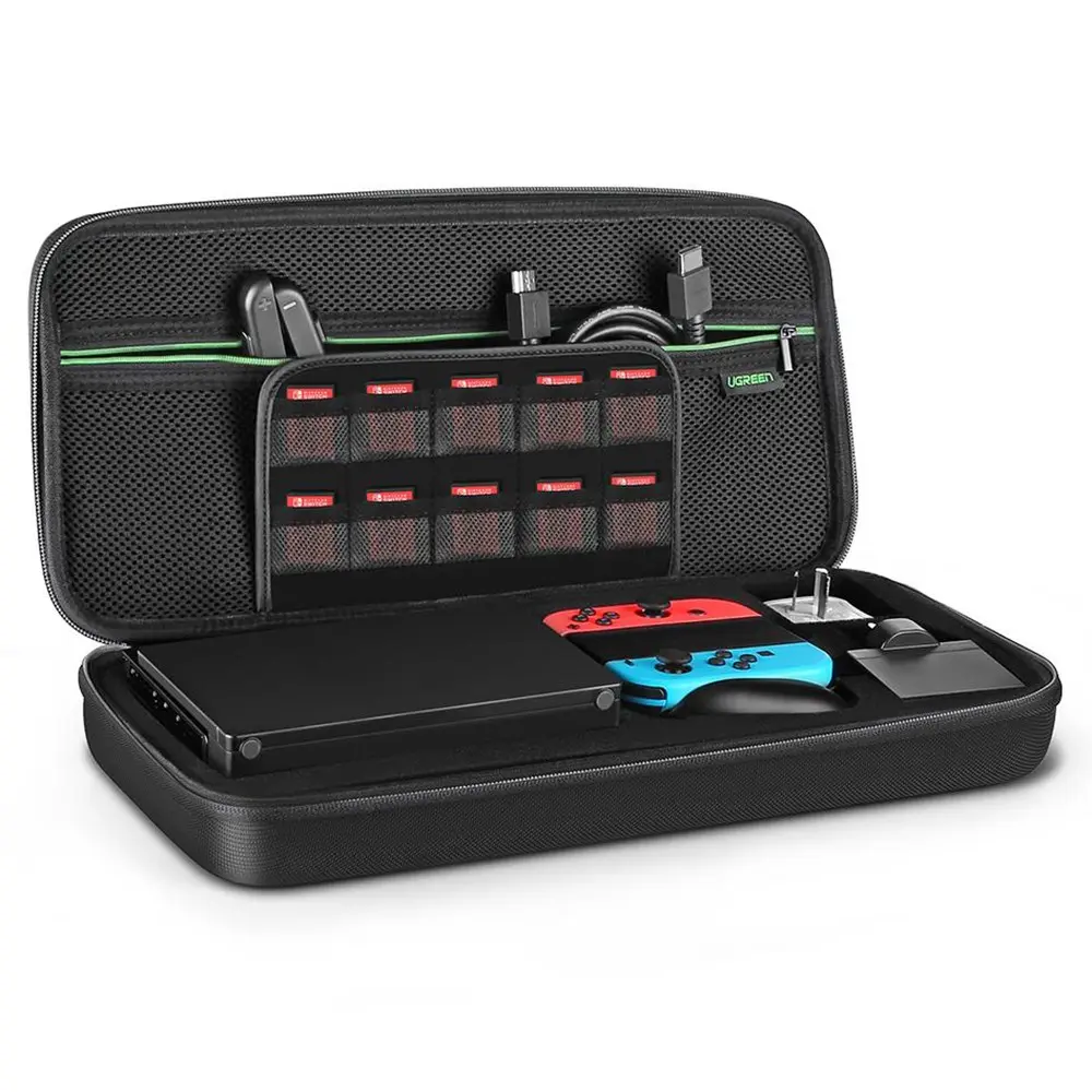 Opbevaringstaske til Nintendo Switch OLED og tilbehør sort