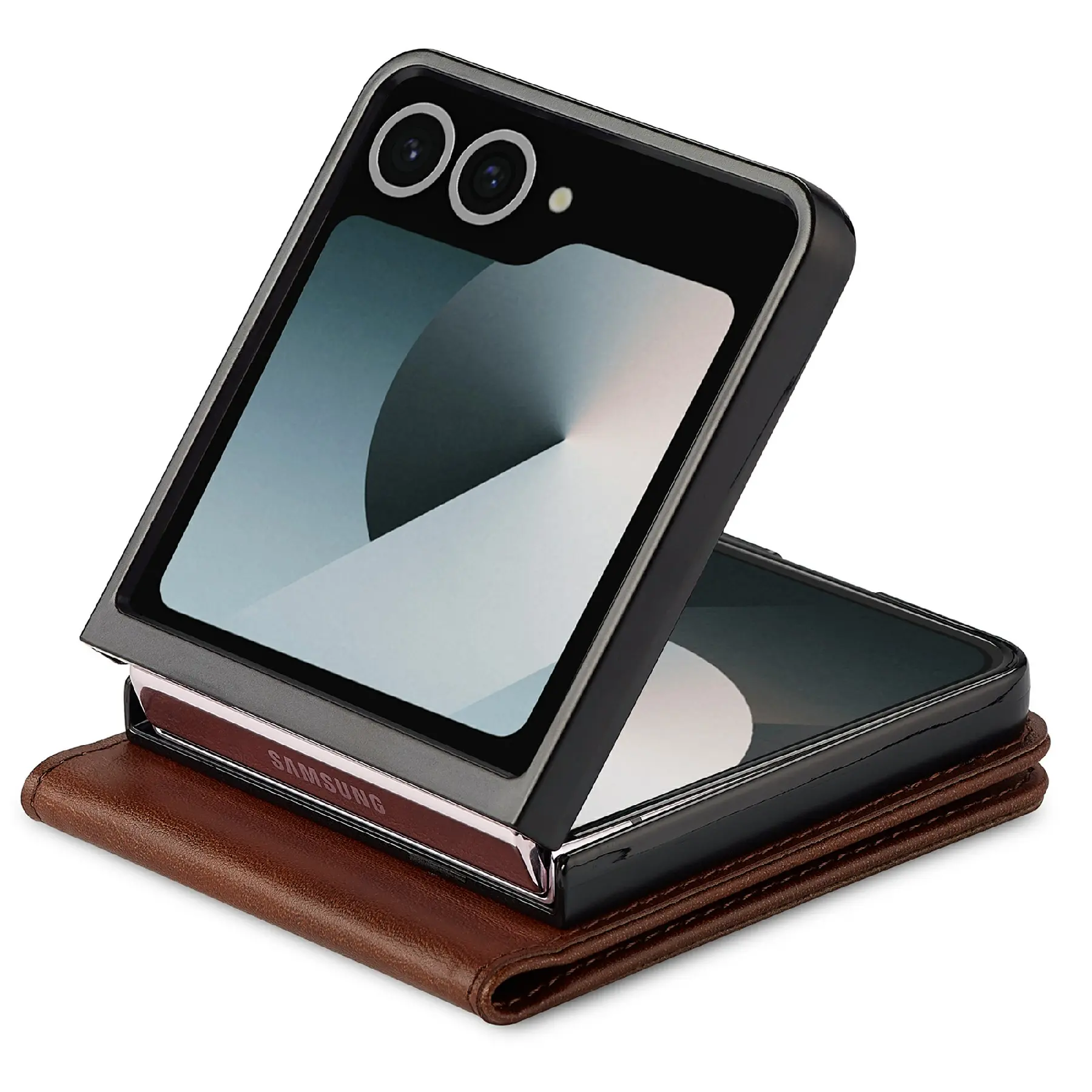 Plånboksfodral Samsung Galaxy Z Flip 8 Brun