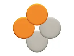 Freestyle Øreputer 4-pack, Beige/oransje