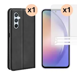 Samsung Galaxy A54 Kit med Tunt fodral och Skärmskydd