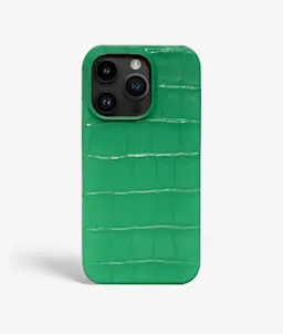 iPhone 14 Pro Max Croco-suojakuori, Vihreä