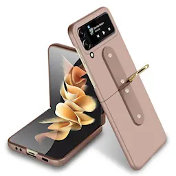 Samsung Galaxy Z Flip 4 Cover ringholder rose guld