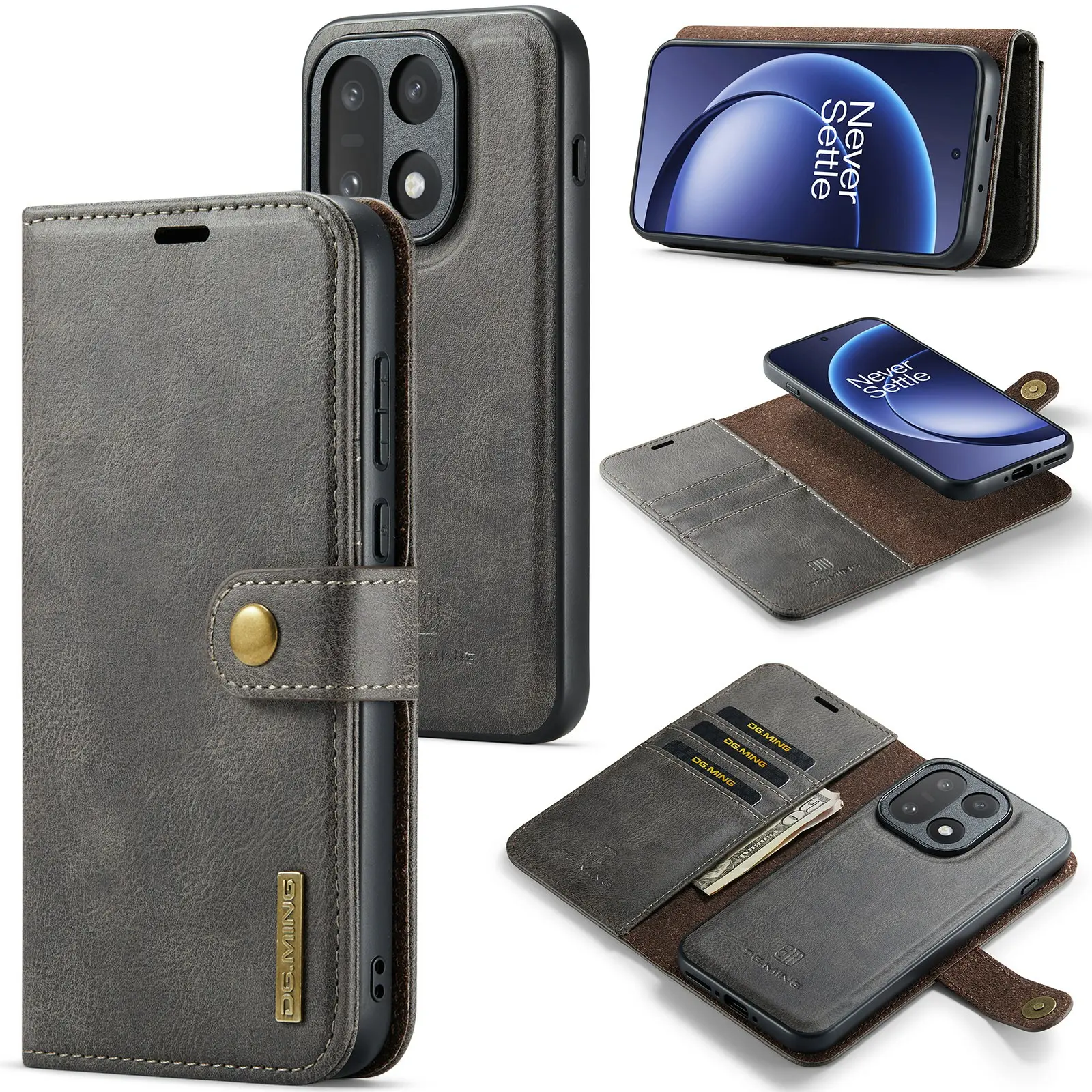 Magnet Wallet  OnePlus 15 Brown