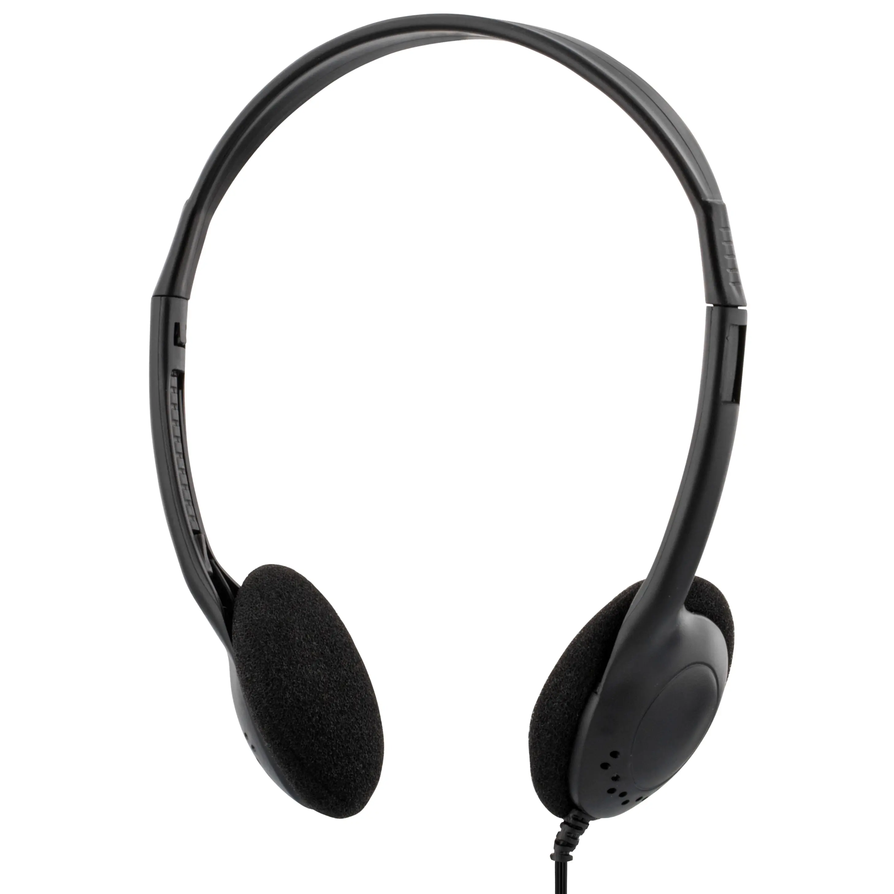 On-ear kuulokkeet äänenvoimakkuuden säädöllä 3.5mm, Musta