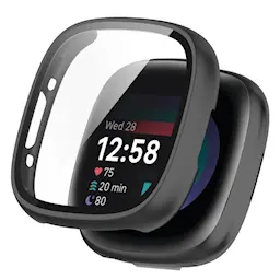 Full Cover Case Fitbit Versa 4 Musta
