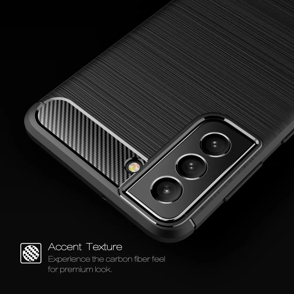 Samsung Galaxy S22 Skal TPU Brushed Svart