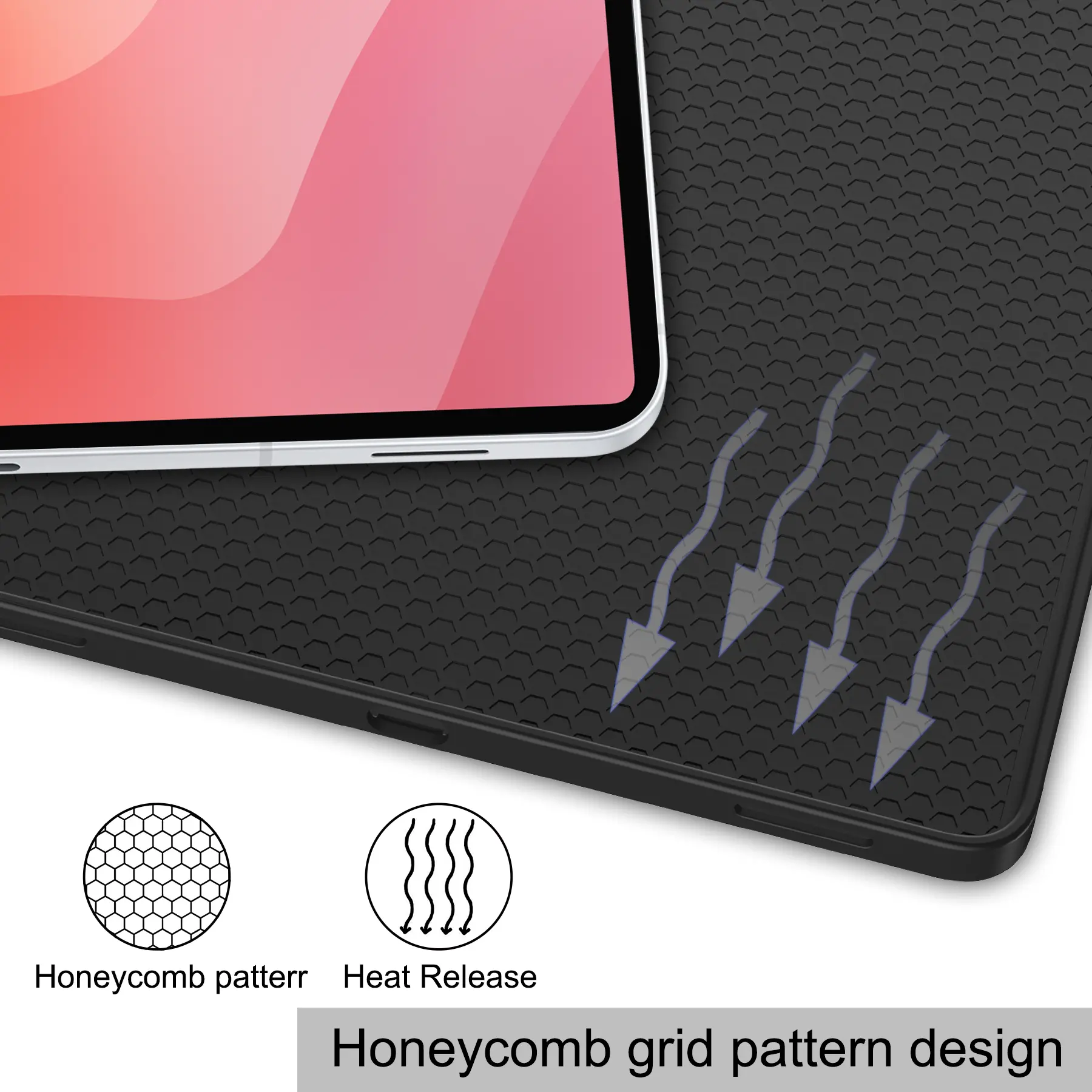 Samsung Galaxy Tab S12 Plus Fodral Tri-fold med Pencil-hållare Svart